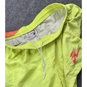 Vintage Hobie Swim Trunks Men's L Yellow Neon Lined Swimwear Beach Resort 80s